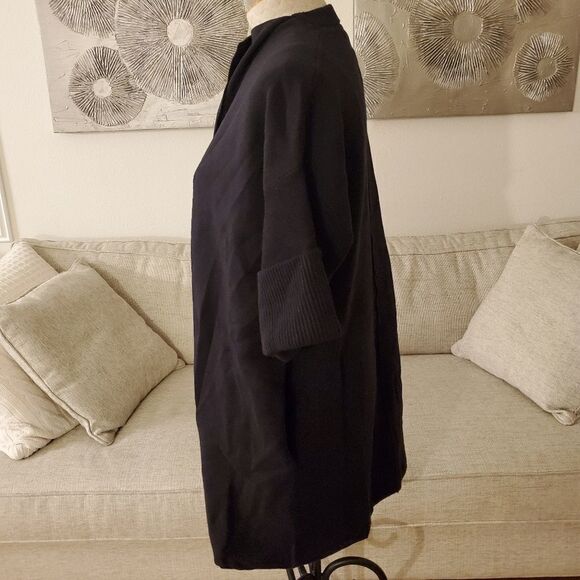 Alfani Shawl-Collar Short-Sleeve Cardigan size Small in Black - NEW - Picture 6 of 12